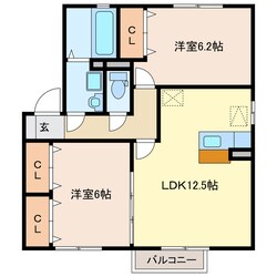 e-ヴィレッジＡ棟の物件間取画像